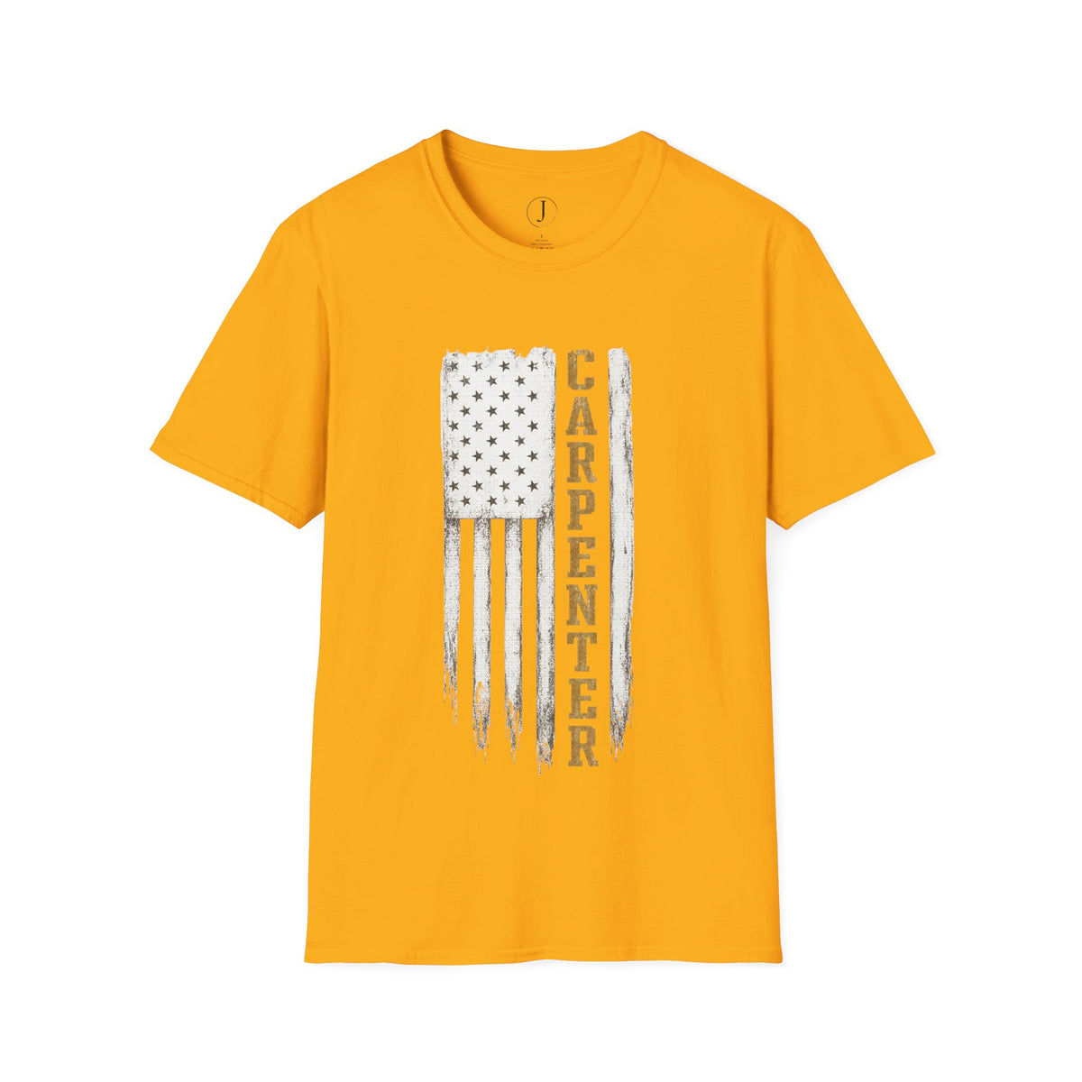 Carpenter American Flag T-Shirt – Patriotic Woodworker & Construction Tee