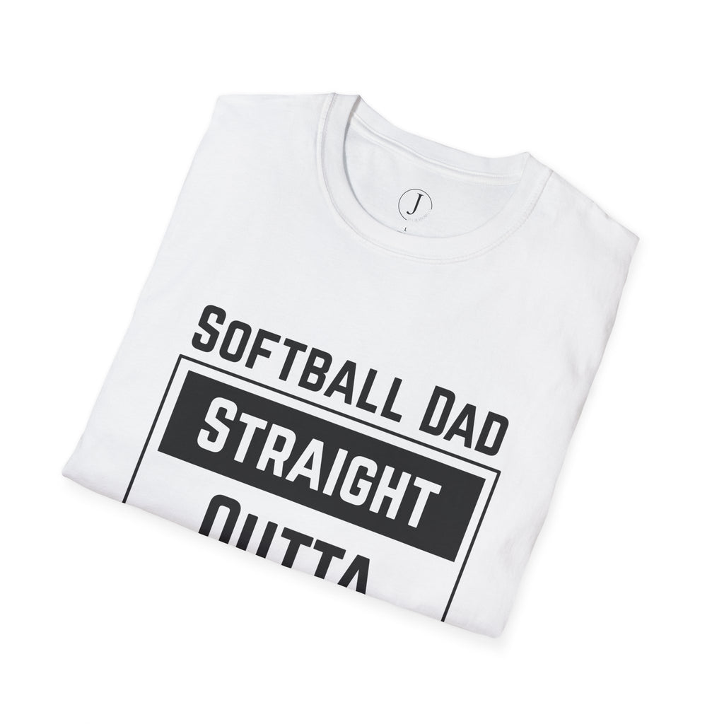Softball Dad Shirt – “Straight Outta Money” Funny Tee