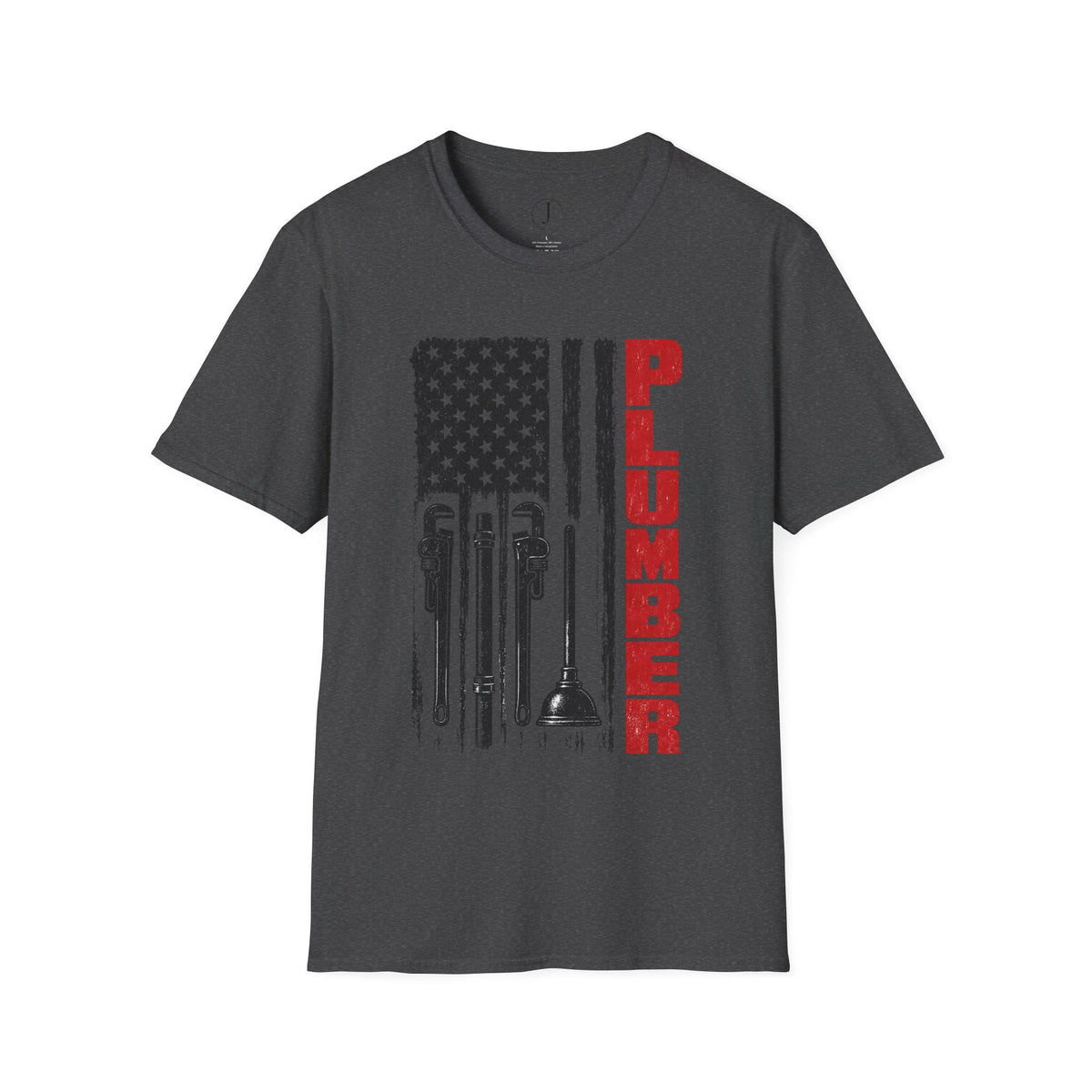 Plumber American Flag T-Shirt – Patriotic Plumbing Tools Work Shirt