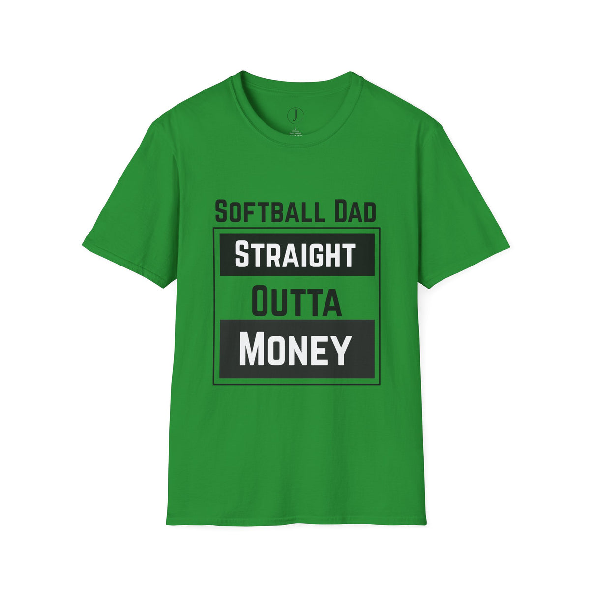 Softball Dad Shirt – “Straight Outta Money” Funny Tee