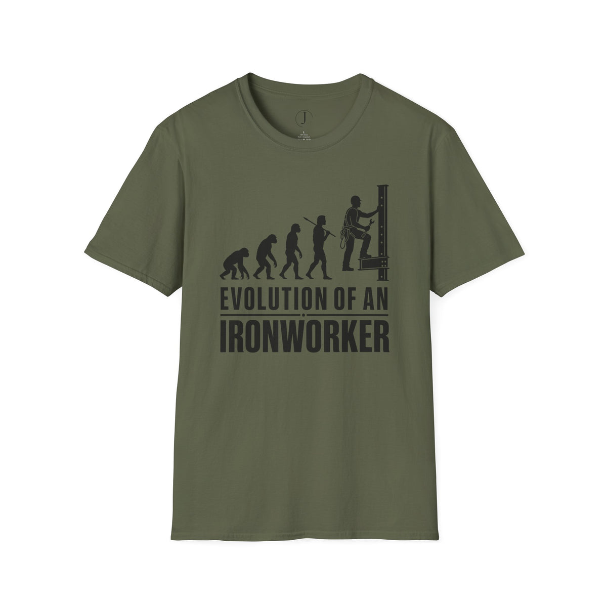 Evolution of an Ironworker T-Shirt – Funny Ironworker & Construction Worker Gift