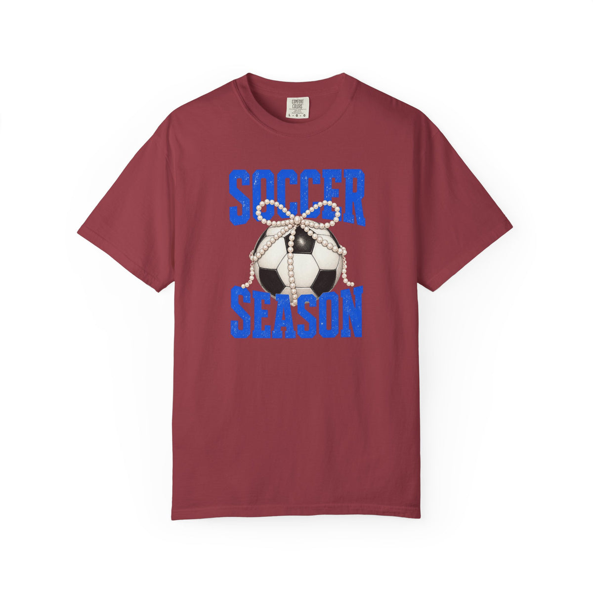 Soccer Season T‑Shirt — Vintage Soccer Ball Graphic - Comfort Colors Tee
