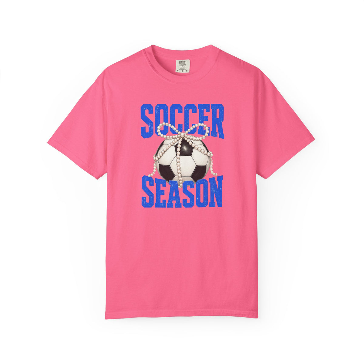 Soccer Season T‑Shirt — Vintage Soccer Ball Graphic - Comfort Colors Tee