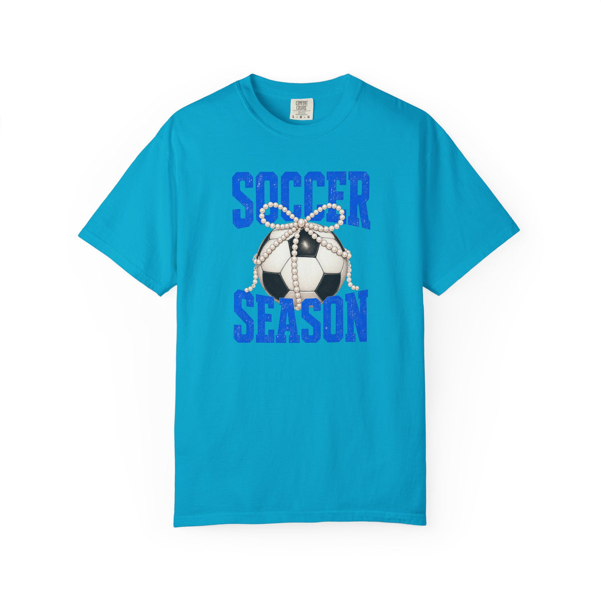 Soccer Season T‑Shirt — Vintage Soccer Ball Graphic - Comfort Colors Tee