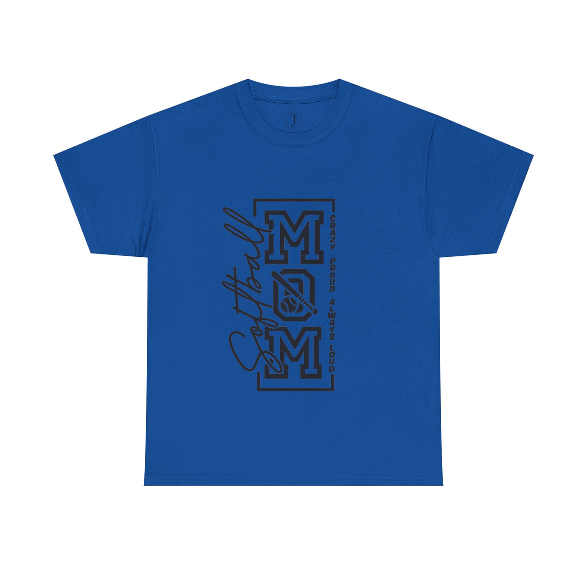 Softball Mom Shirt/ Crazy Proud Always Loud Tee