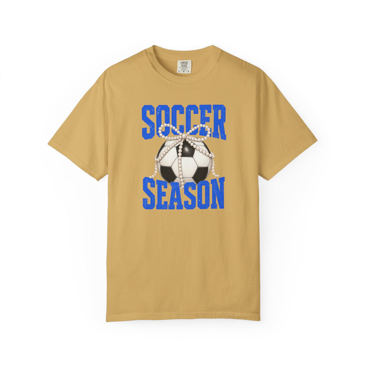 Soccer Season T‑Shirt — Vintage Soccer Ball Graphic - Comfort Colors Tee