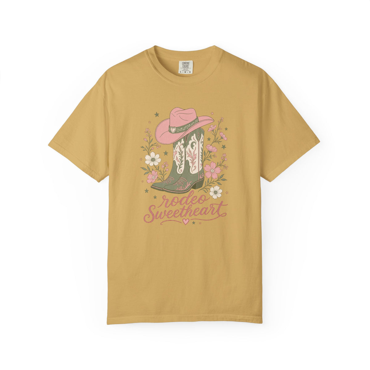 Rodeo Sweetheart Comfort Colors T-Shirt – Western Cowgirl Graphic Tee
