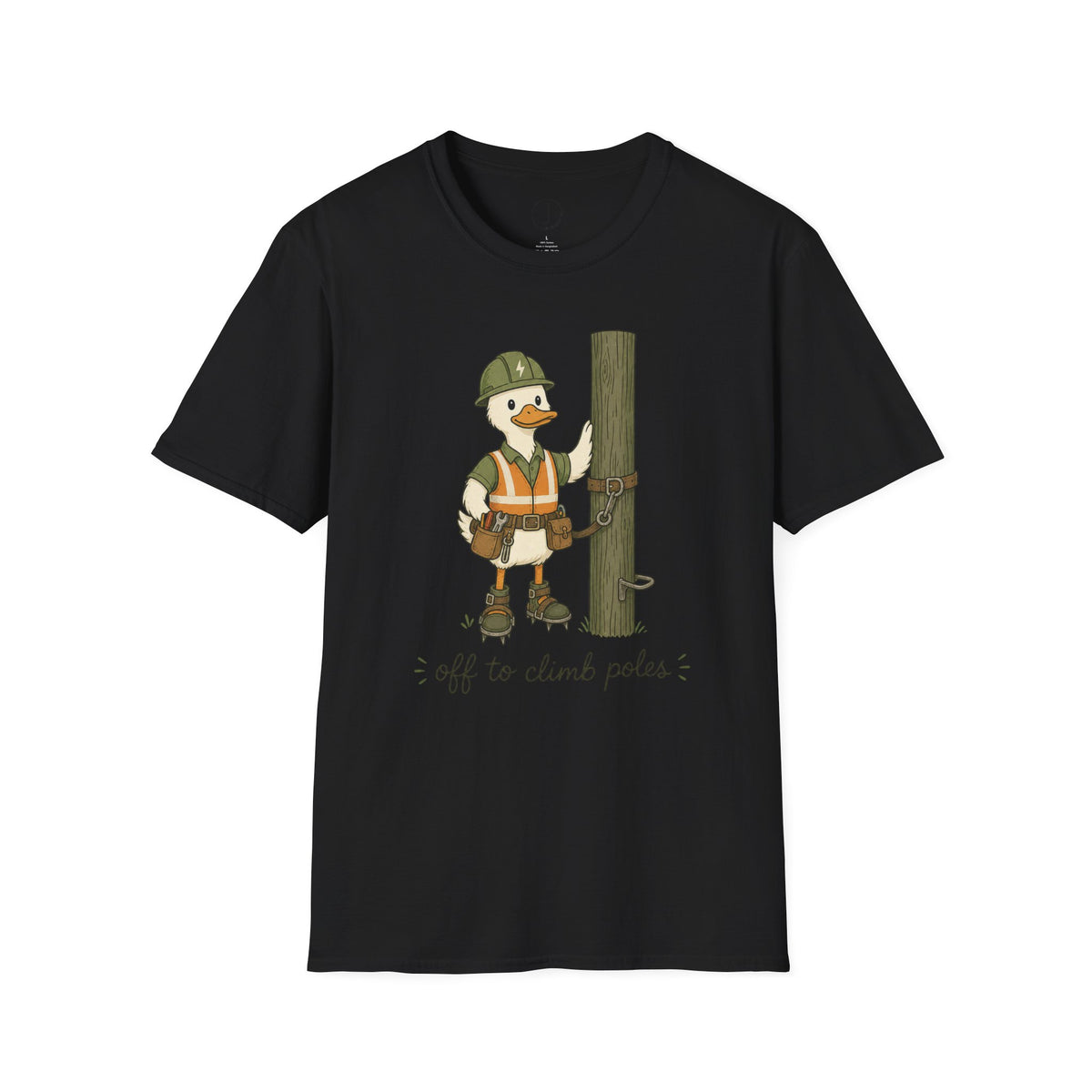 Lineman Duck T-Shirt – Funny Utility Worker Shirt, Power Lineman Gift