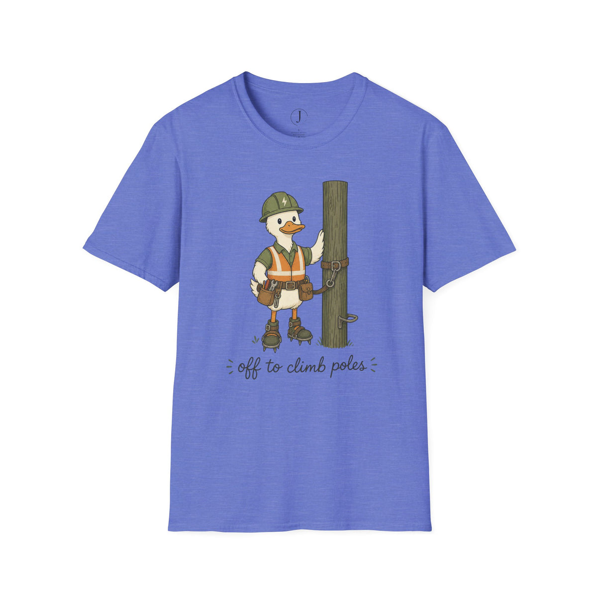 Lineman Duck T-Shirt – Funny Utility Worker Shirt, Power Lineman Gift