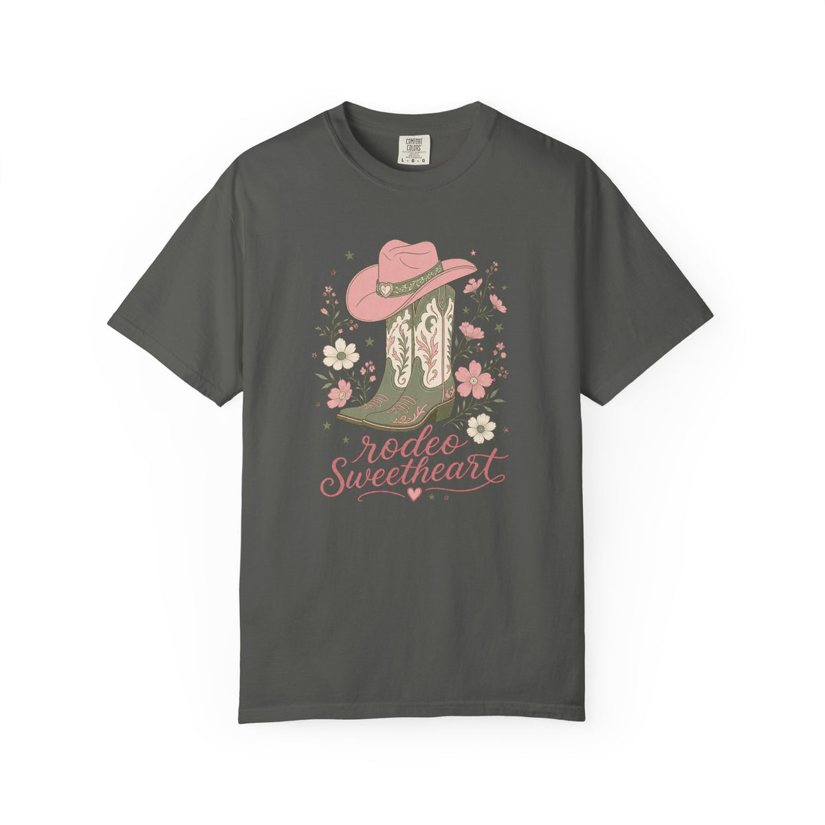 Rodeo Sweetheart Comfort Colors T-Shirt – Western Cowgirl Graphic Tee
