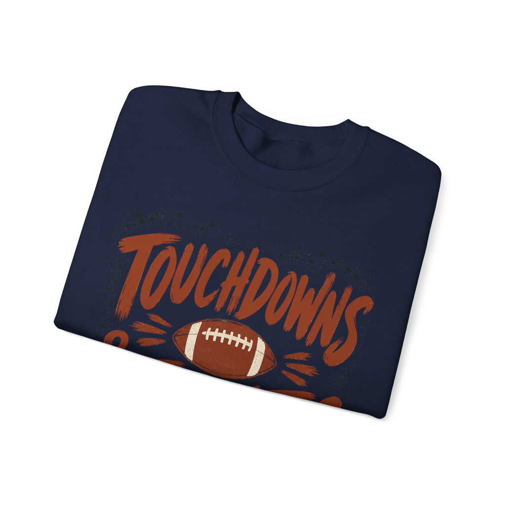 Touchdowns & Tailgates Sweatshirt — Football Game Day Crewneck