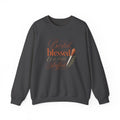 Thankful & Stuffed Sweatshirt — "Basted, Blessed & a Little Stuffed" Thanksgiving Crewneck
