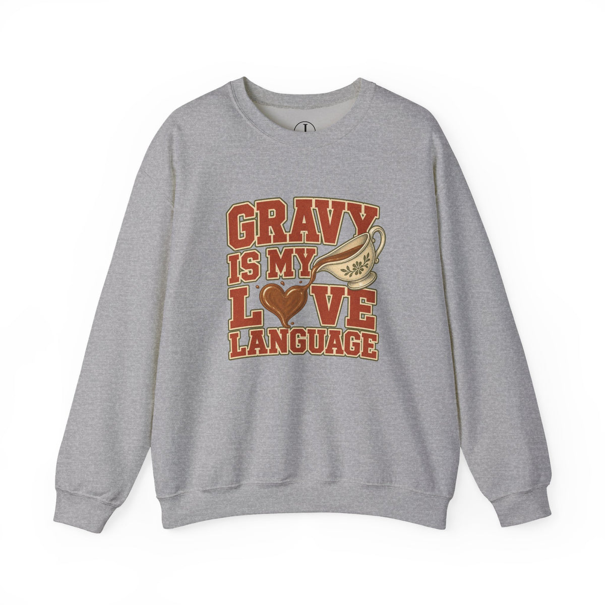 Thanksgiving Sweatshirt – “Gravy Is My Love Language” Crewneck