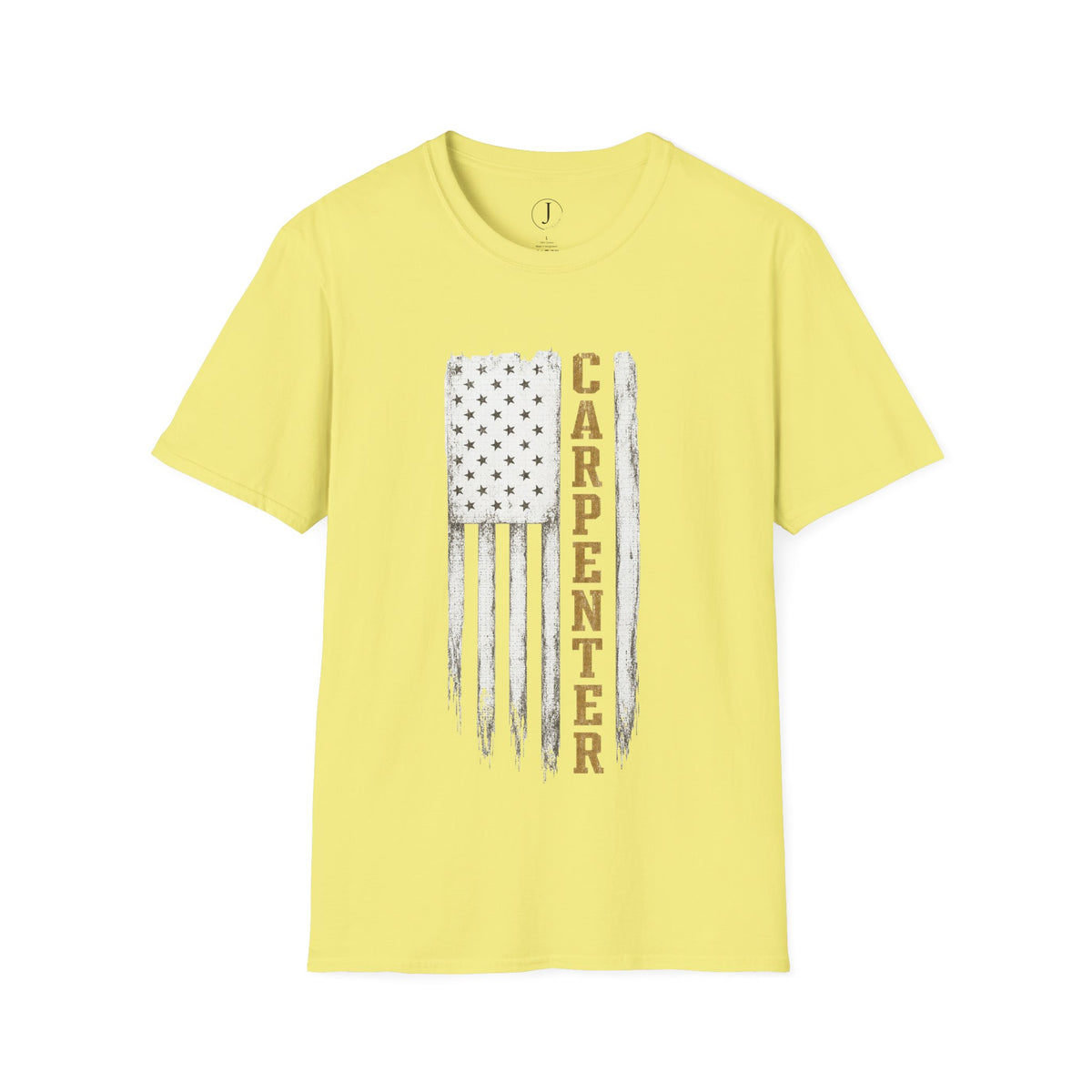 Carpenter American Flag T-Shirt – Patriotic Woodworker & Construction Tee