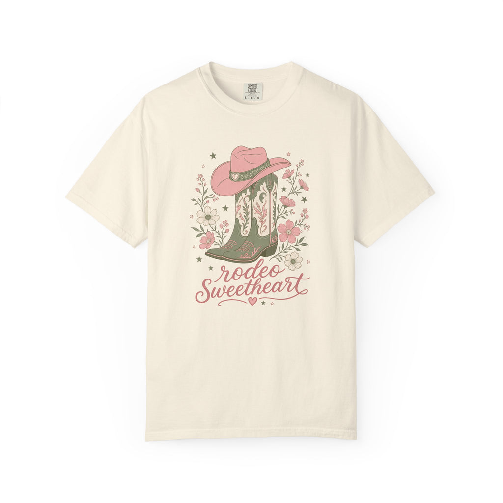 Rodeo Sweetheart Comfort Colors T-Shirt – Western Cowgirl Graphic Tee