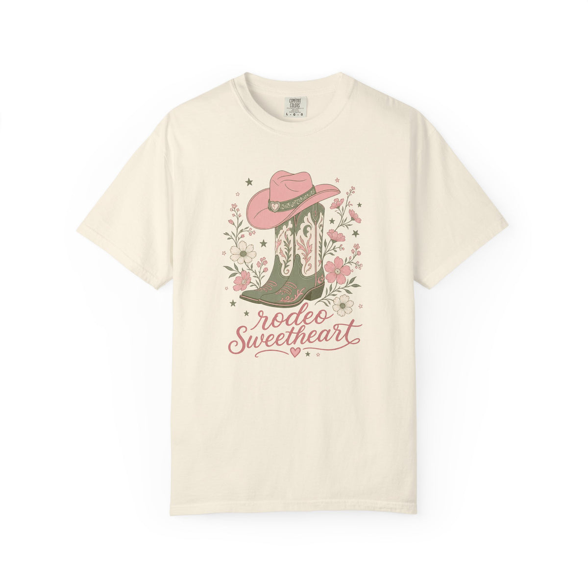 Rodeo Sweetheart Comfort Colors T-Shirt – Western Cowgirl Graphic Tee