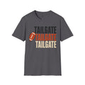 Tailgate Repeat Football T-Shirt — "TAILGATE" Stacked Graphic Tee