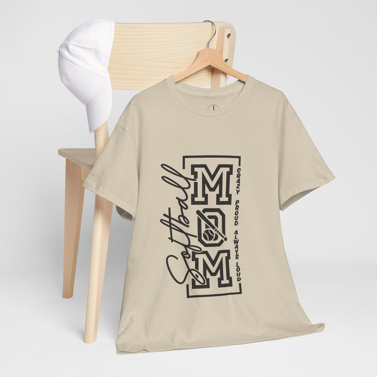 Softball Mom Shirt/ Crazy Proud Always Loud Tee