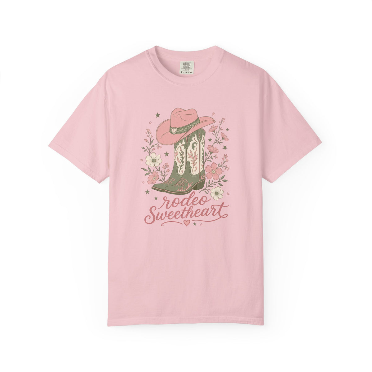Rodeo Sweetheart Comfort Colors T-Shirt – Western Cowgirl Graphic Tee