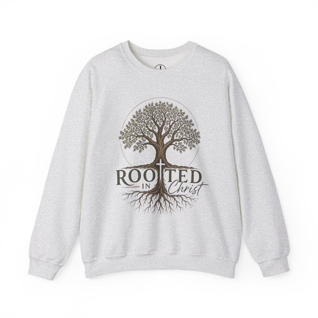 Rooted in Christ Christian Sweatshirt | Women’s Faith Crewneck