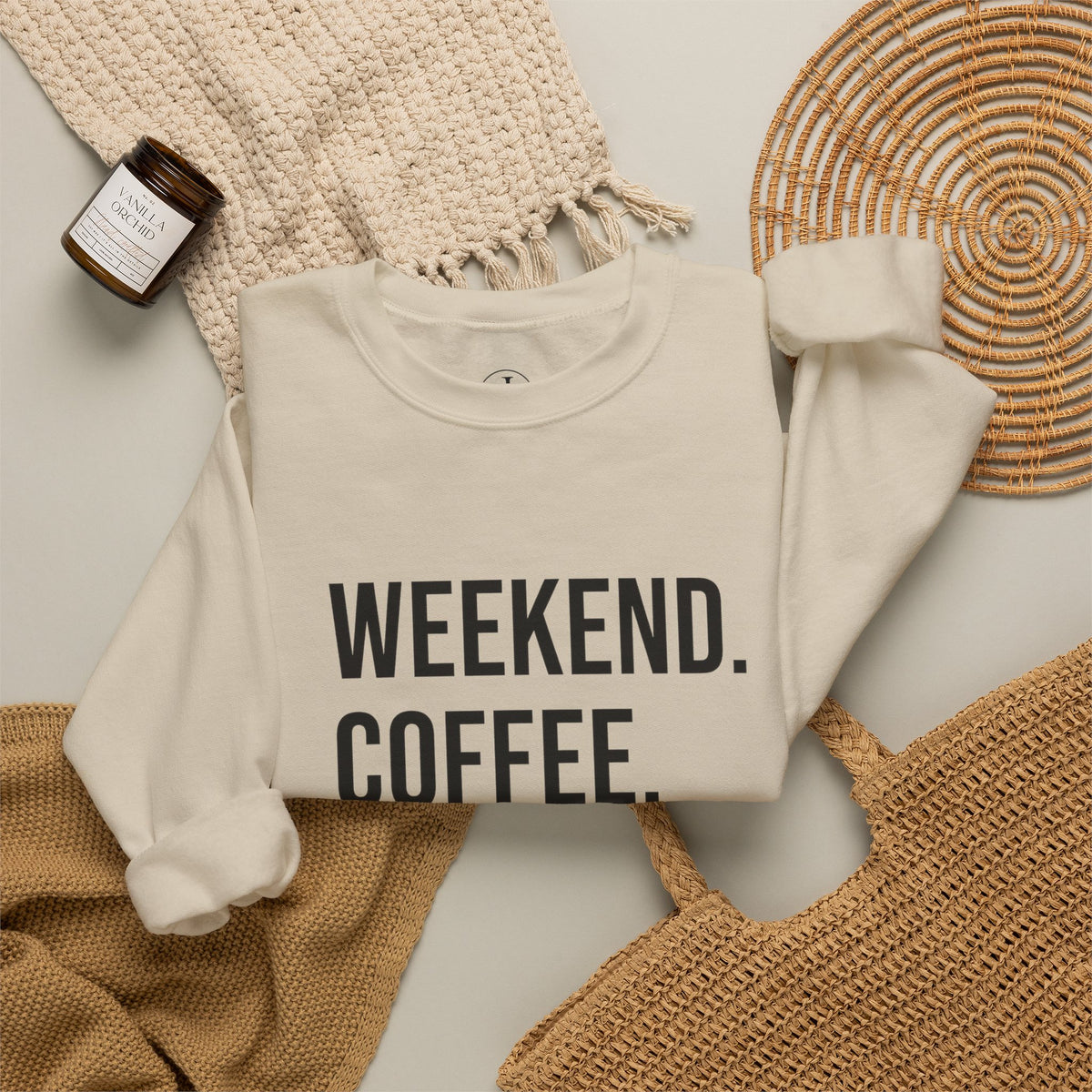 Weekend Coffee & Dogs Sweatshirt | Dog Mom Crewneck | Pet Lover Gift