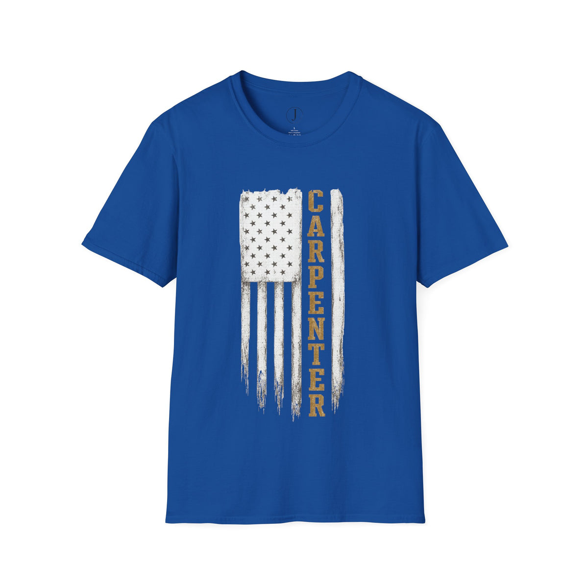 Carpenter American Flag T-Shirt – Patriotic Woodworker & Construction Tee