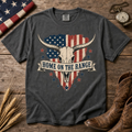 Comfort Colors Home on the Range T-Shirt – Patriotic Longhorn Western Tee