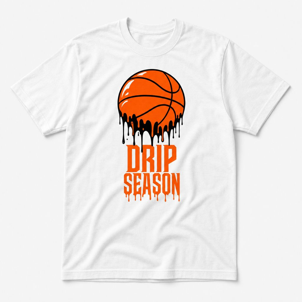 Basketball Shirt – “Drip Season” Graphic Tee