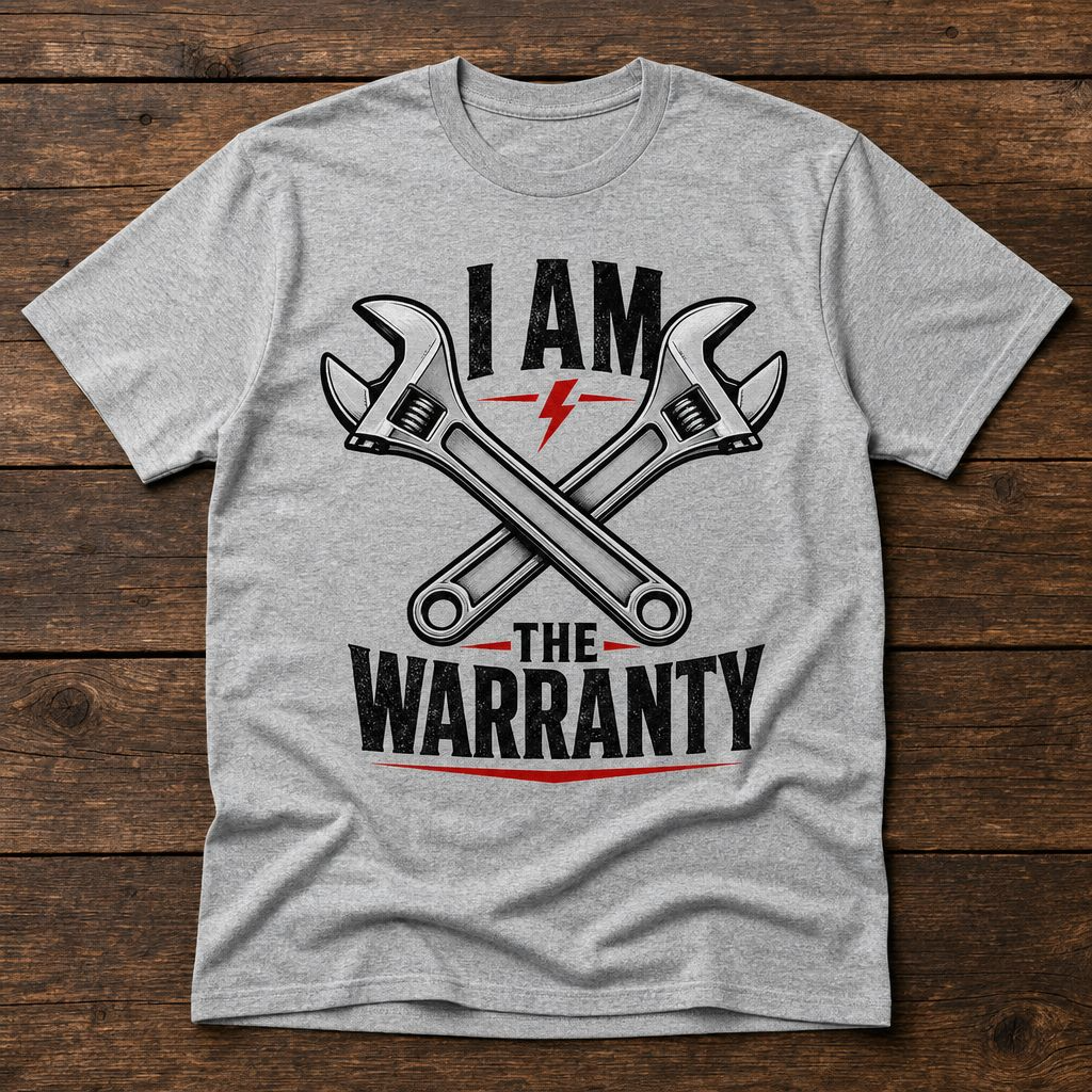 I Am The Warranty T-Shirt – Funny Mechanic Shirt & Wrench Graphic Tee