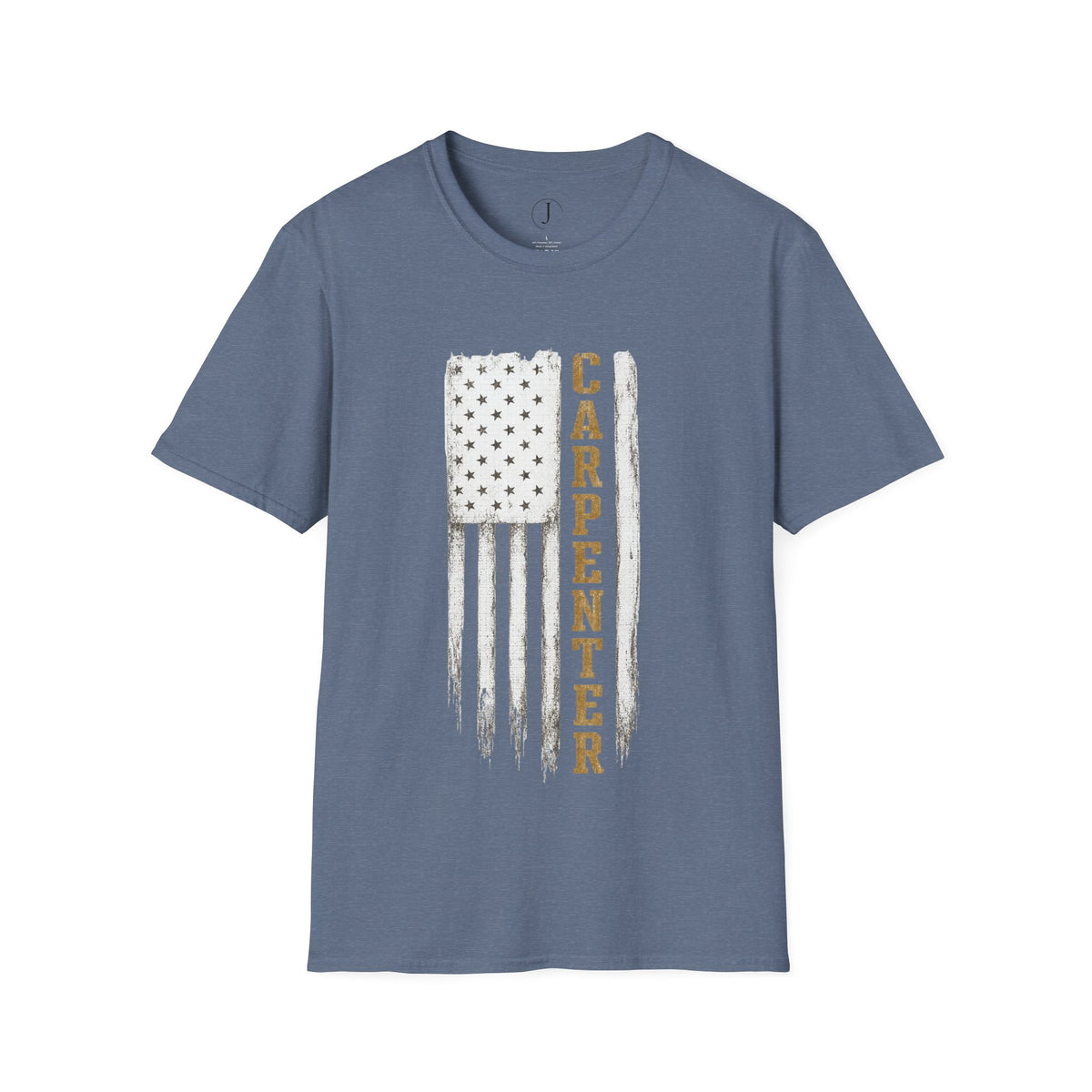 Carpenter American Flag T-Shirt – Patriotic Woodworker & Construction Tee
