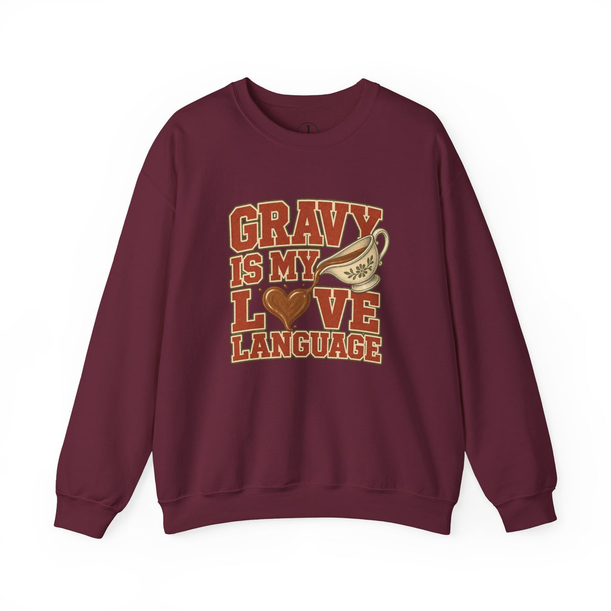Thanksgiving Sweatshirt – “Gravy Is My Love Language” Crewneck