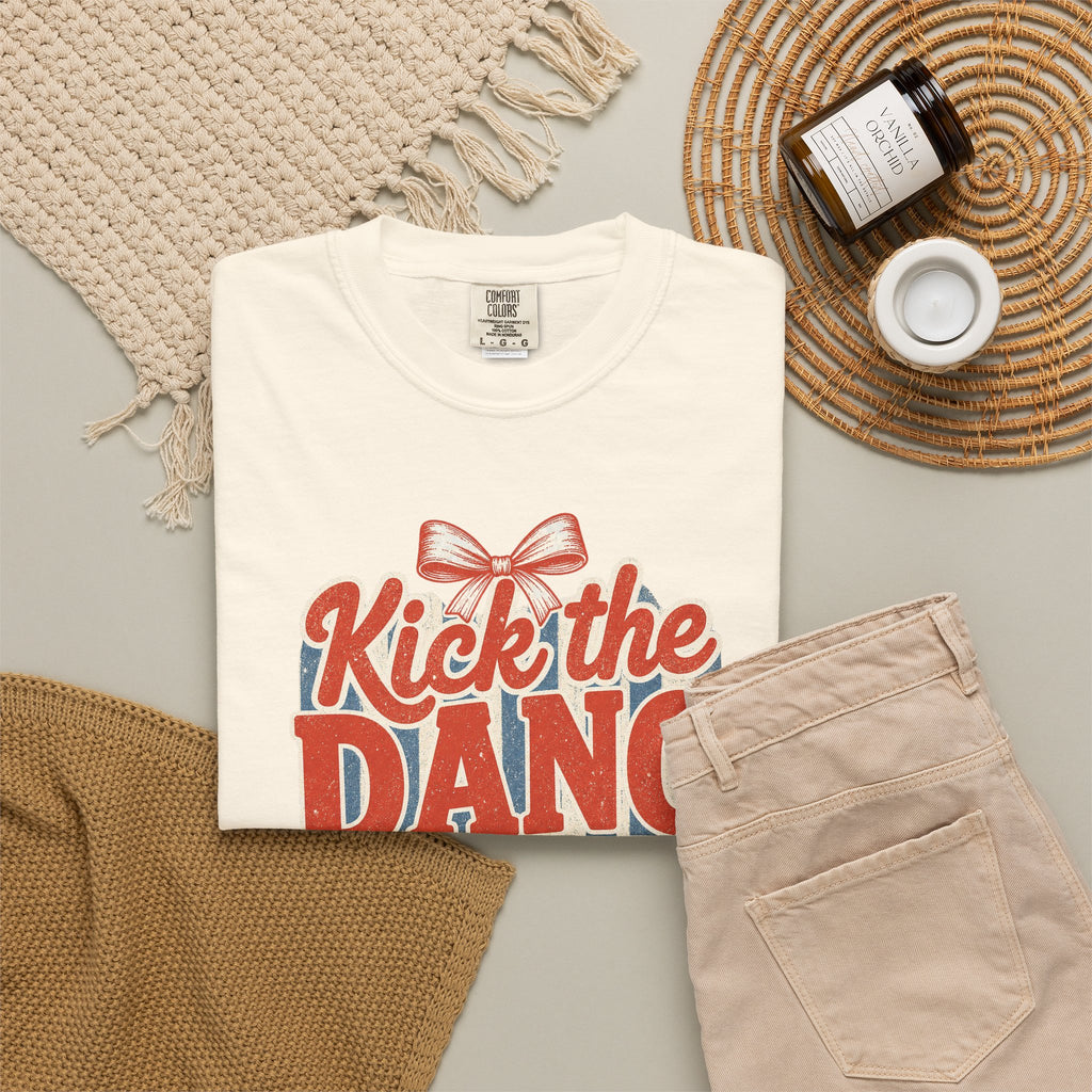 Kick the Dang Ball T-Shirt – Funny Retro Soccer Graphic -Soccer Mom-Comfort Colors Tee