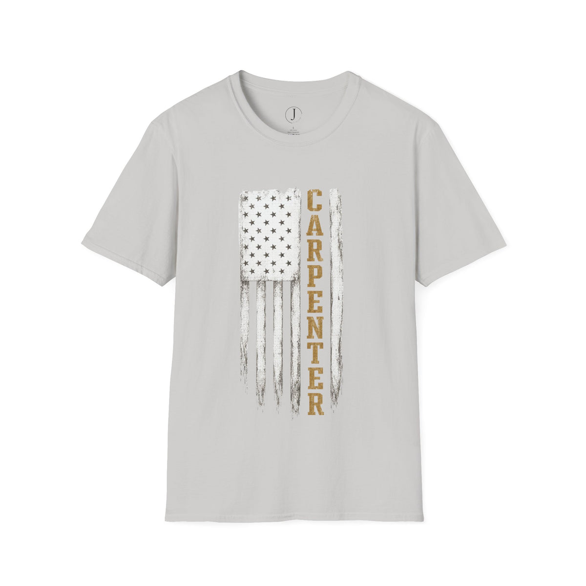 Carpenter American Flag T-Shirt – Patriotic Woodworker & Construction Tee