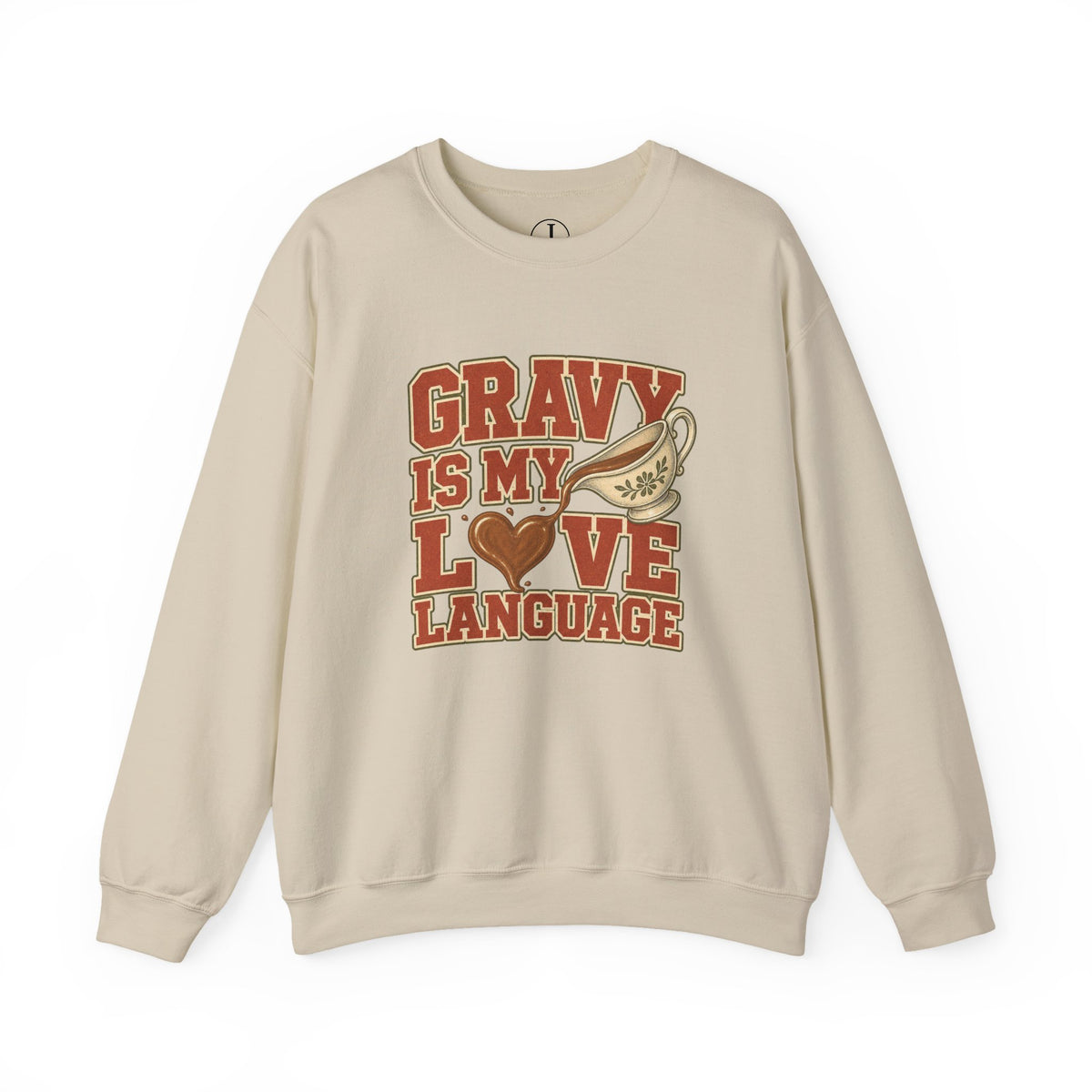Thanksgiving Sweatshirt – “Gravy Is My Love Language” Crewneck
