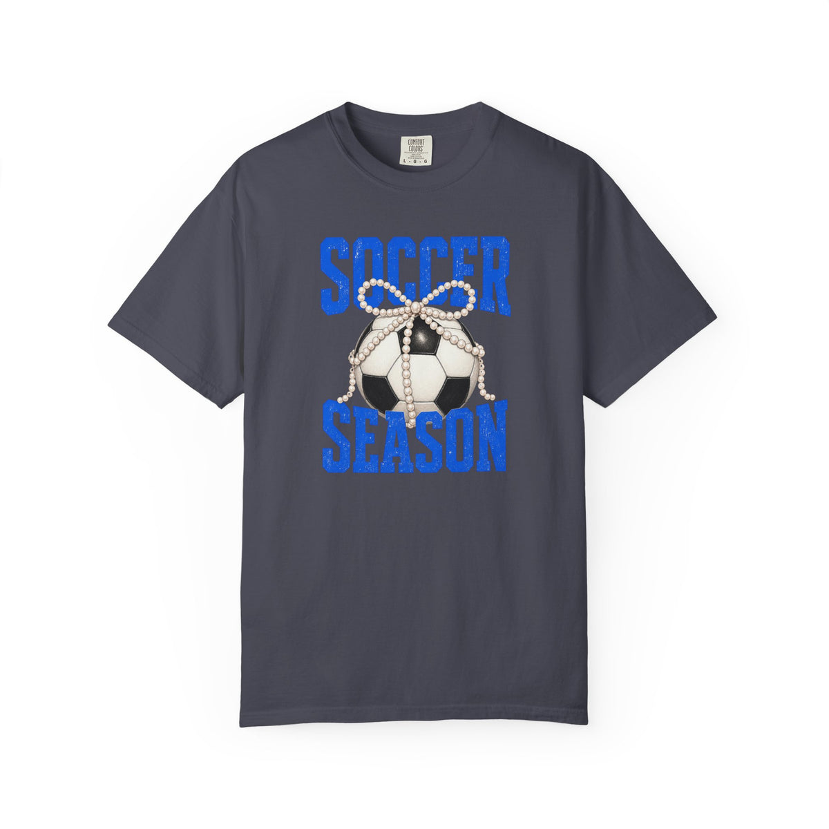 Soccer Season T‑Shirt — Vintage Soccer Ball Graphic - Comfort Colors Tee