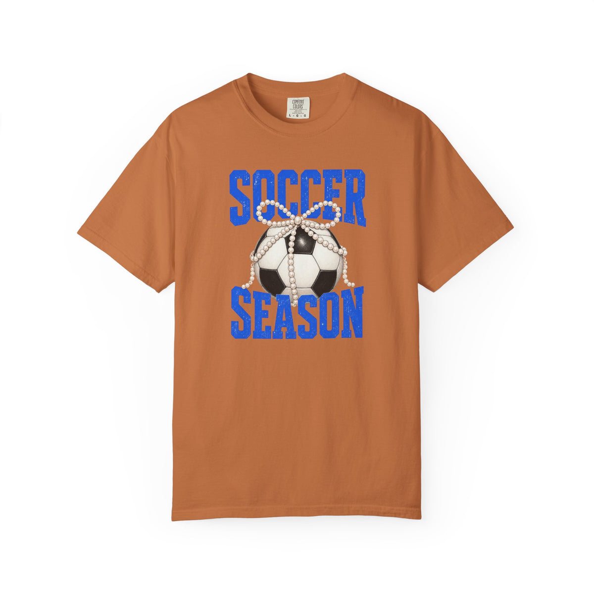 Soccer Season T‑Shirt — Vintage Soccer Ball Graphic - Comfort Colors Tee