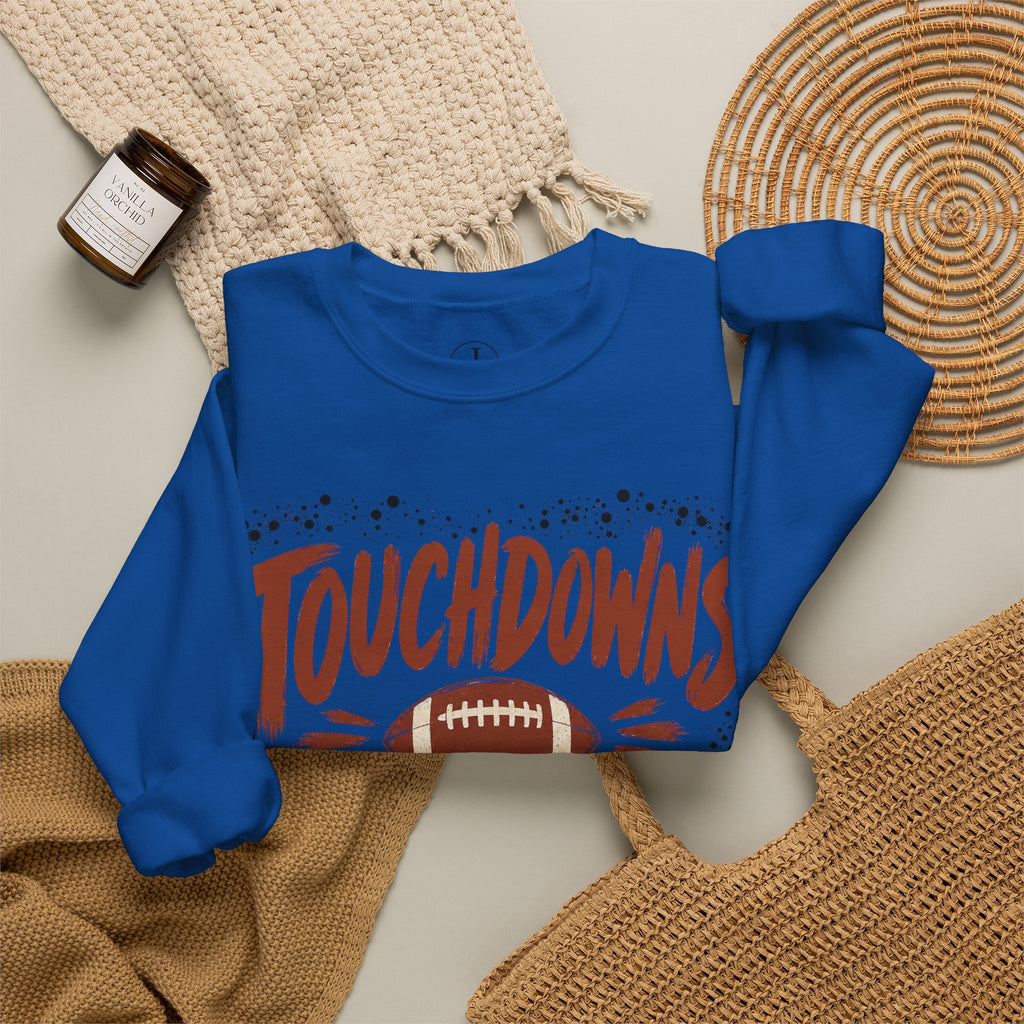 Touchdowns & Tailgates Sweatshirt — Football Game Day Crewneck