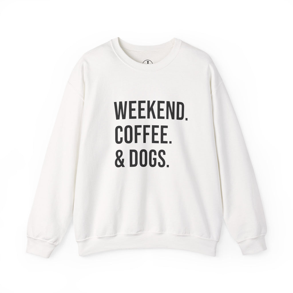 Weekend Coffee & Dogs Sweatshirt | Dog Mom Crewneck | Pet Lover Gift