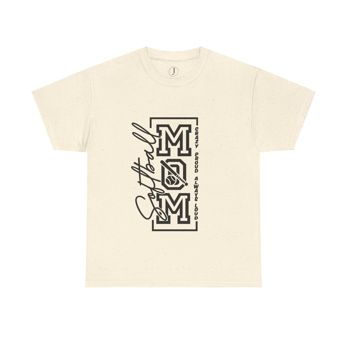 Softball Mom Shirt/ Crazy Proud Always Loud Tee