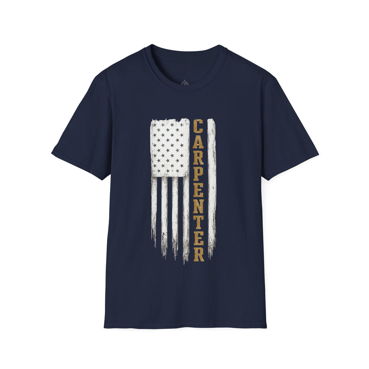 Carpenter American Flag T-Shirt – Patriotic Woodworker & Construction Tee