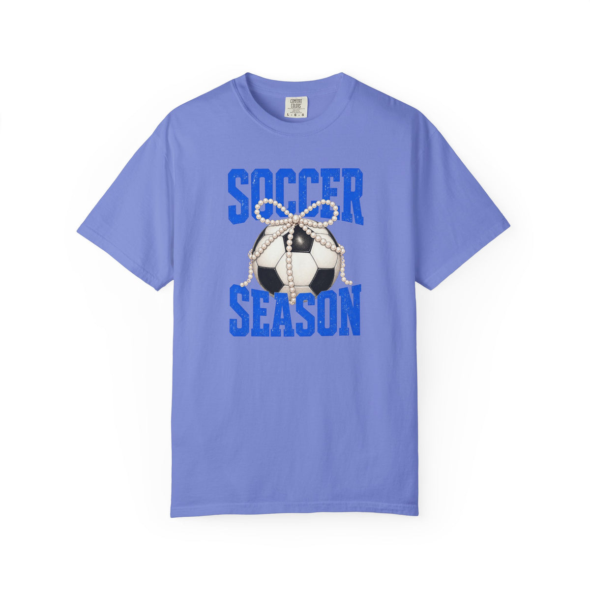 Soccer Season T‑Shirt — Vintage Soccer Ball Graphic - Comfort Colors Tee