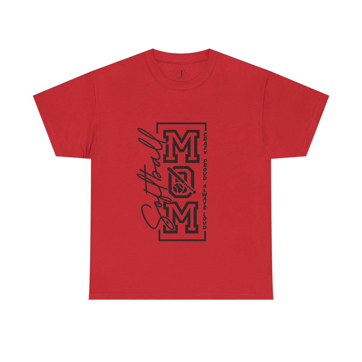 Softball Mom Shirt/ Crazy Proud Always Loud Tee
