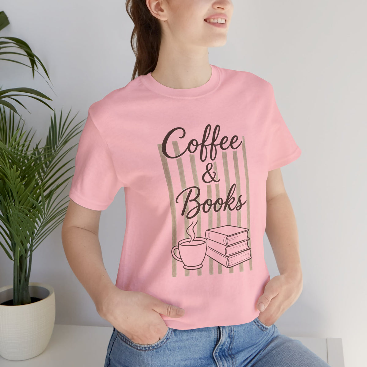Coffee & Books T-Shirt – Cozy Book Lover Reading Tee