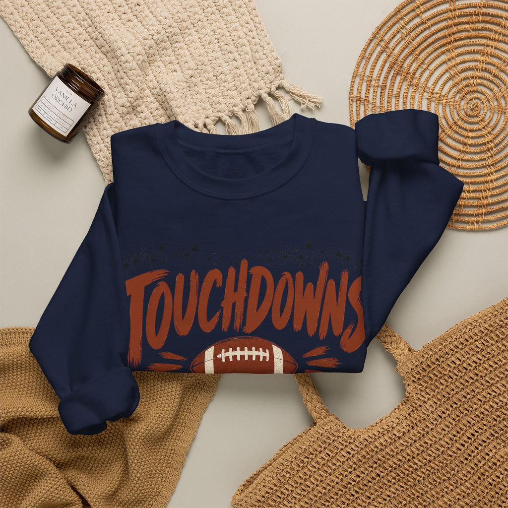 Touchdowns & Tailgates Sweatshirt — Football Game Day Crewneck