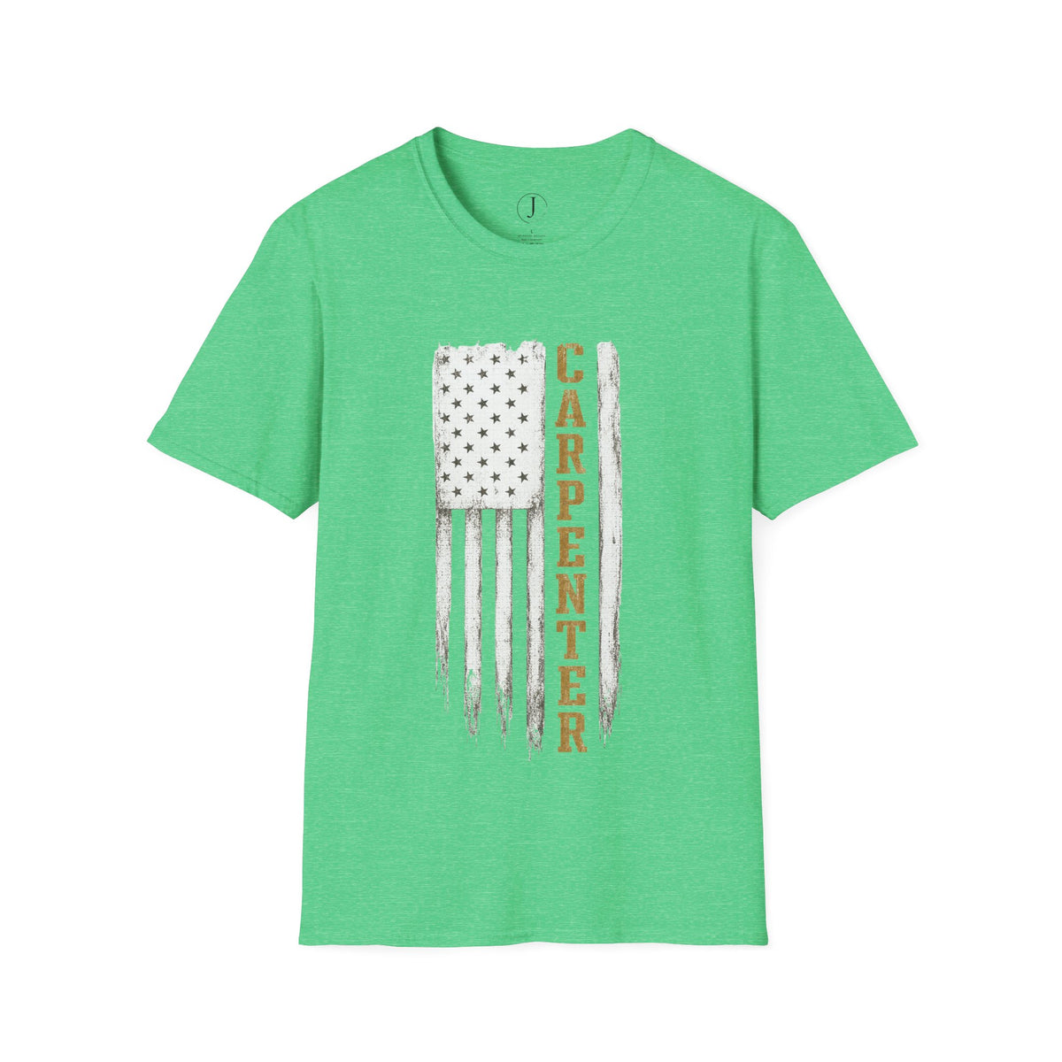 Carpenter American Flag T-Shirt – Patriotic Woodworker & Construction Tee