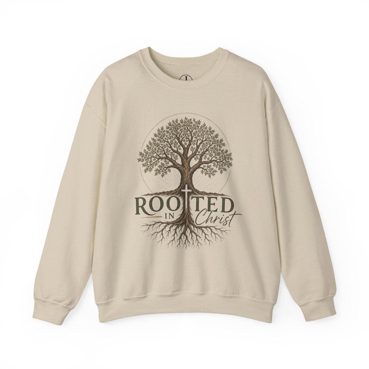 Rooted in Christ Christian Sweatshirt | Women’s Faith Crewneck
