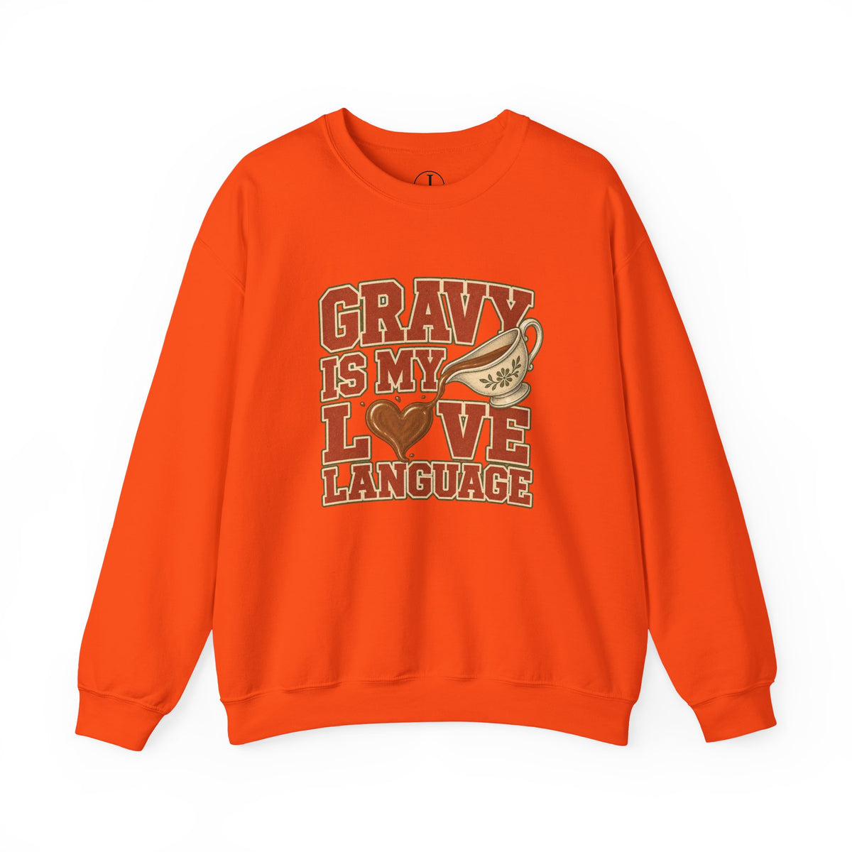 Thanksgiving Sweatshirt – “Gravy Is My Love Language” Crewneck