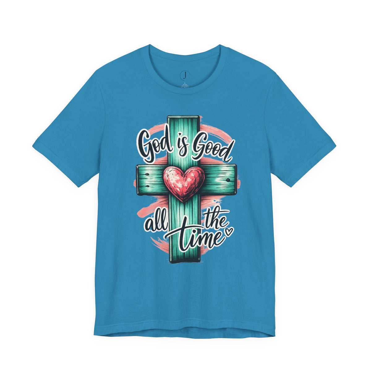 God Is Good All the Time Christian T-Shirt | Faith Cross Graphic Tee