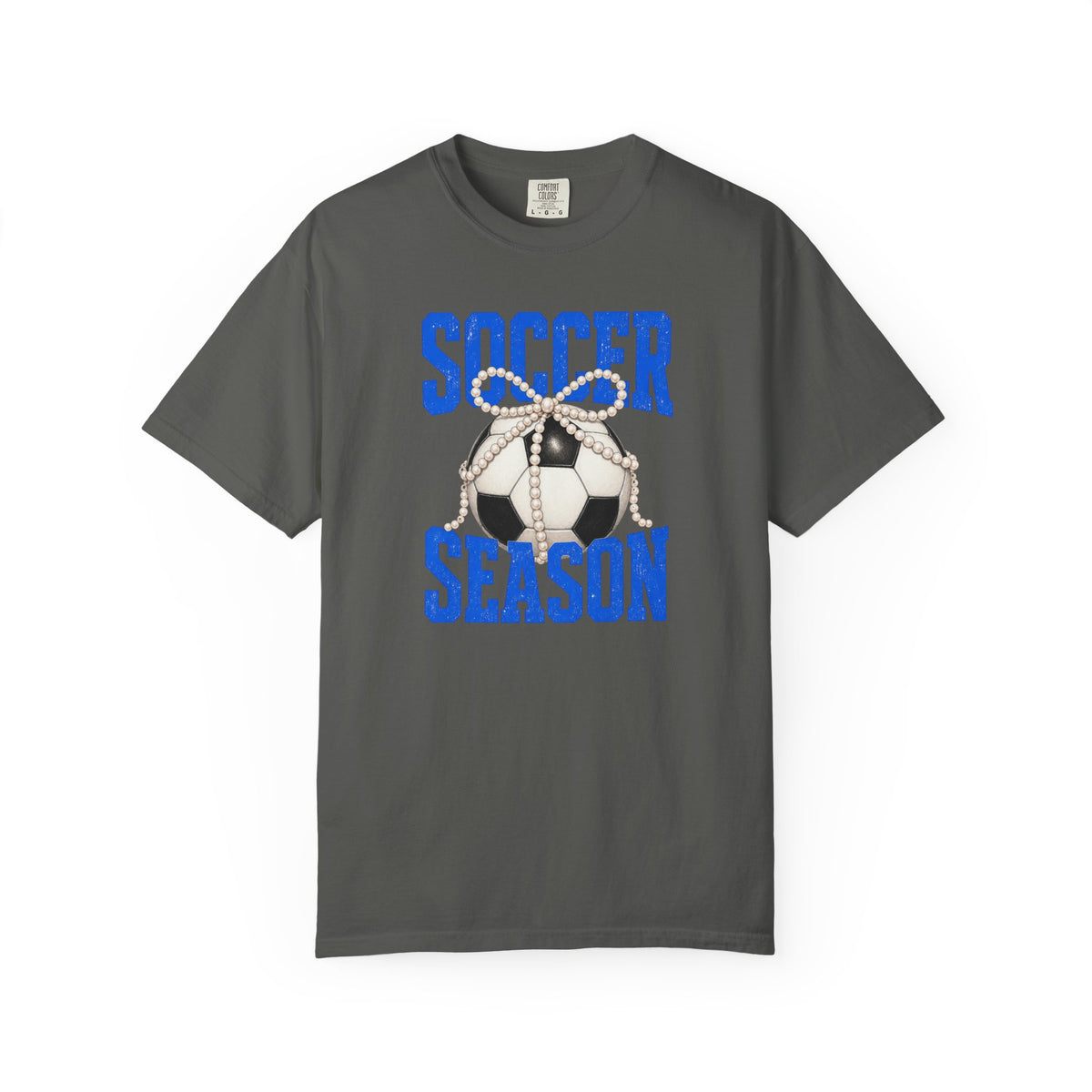 Soccer Season T‑Shirt — Vintage Soccer Ball Graphic - Comfort Colors Tee