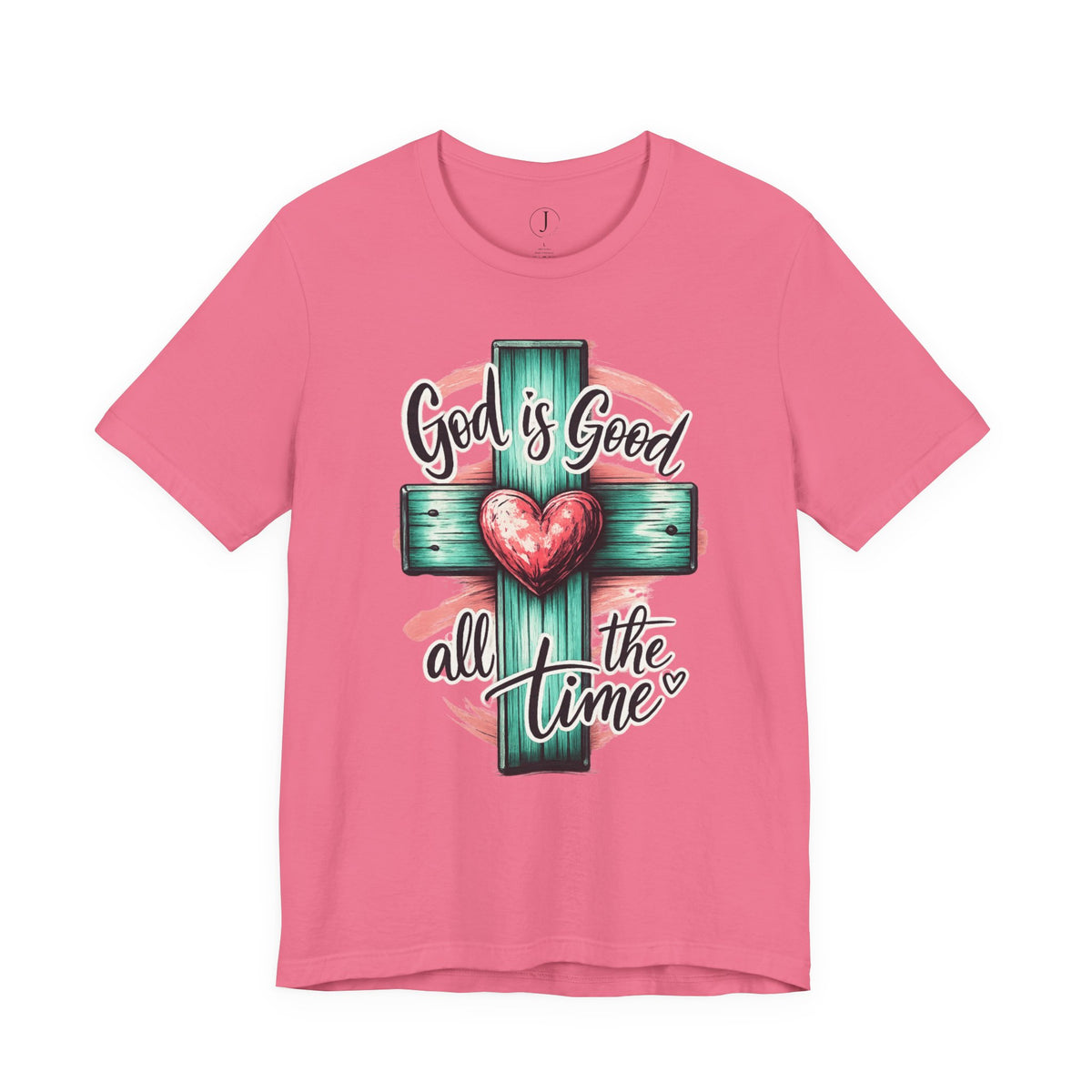 God Is Good All the Time Christian T-Shirt | Faith Cross Graphic Tee
